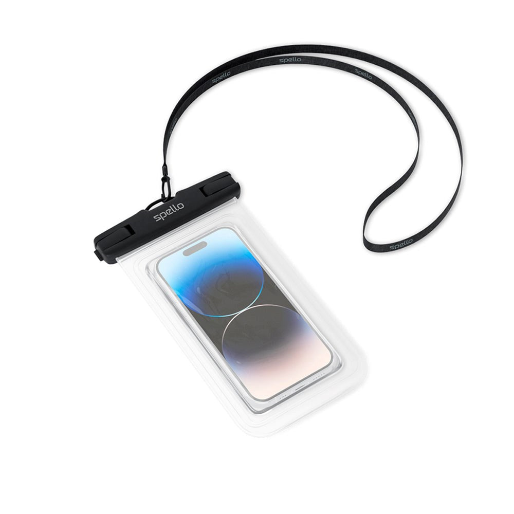 Spello Universal Vattentätt Fodral - Svart / Genomskinlig (Maks. Mobil: 165 x 85 x 10 mm)