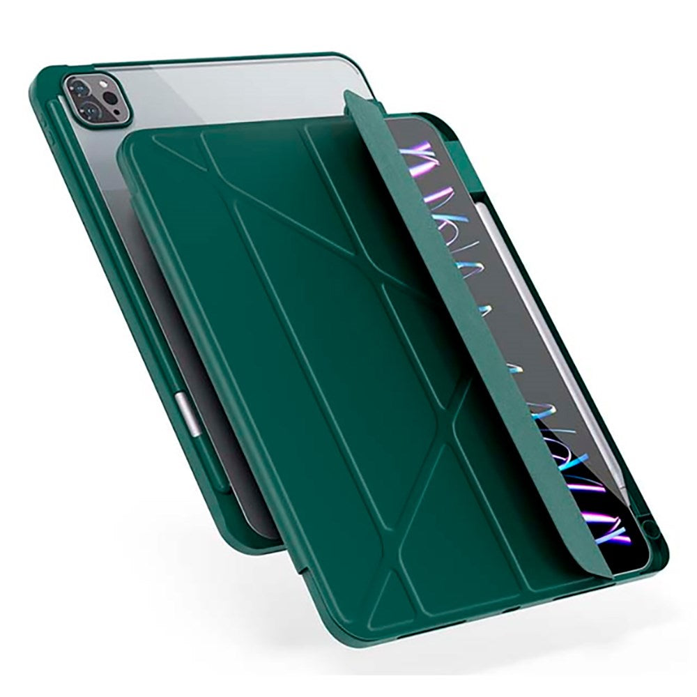 iPad Air 10.9-11" (2025-2020) / Pro 11" (2022-2018) Epico Hero Flip Case - Origami - Grön