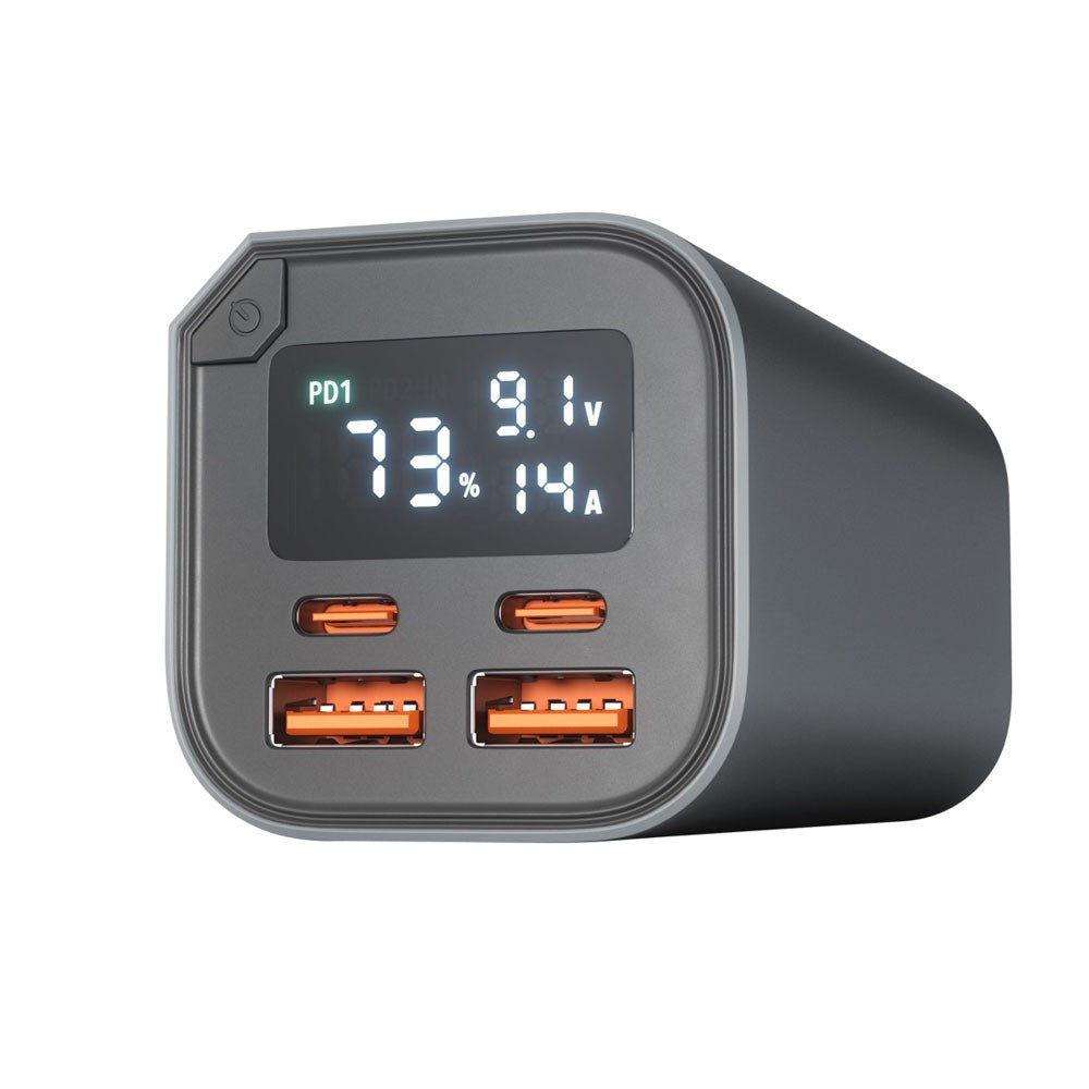 Epico 100W Aluminium Powerbank 20.000 mAh med 2 x USB-A & 2 x USB-C - Grå