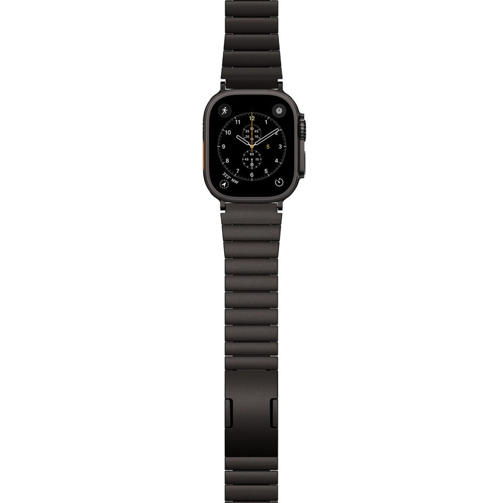 Apple Watch (42/44/SE/45/46/49) Epico UNUM Klockarmband i Rostfritt Stål – Svart