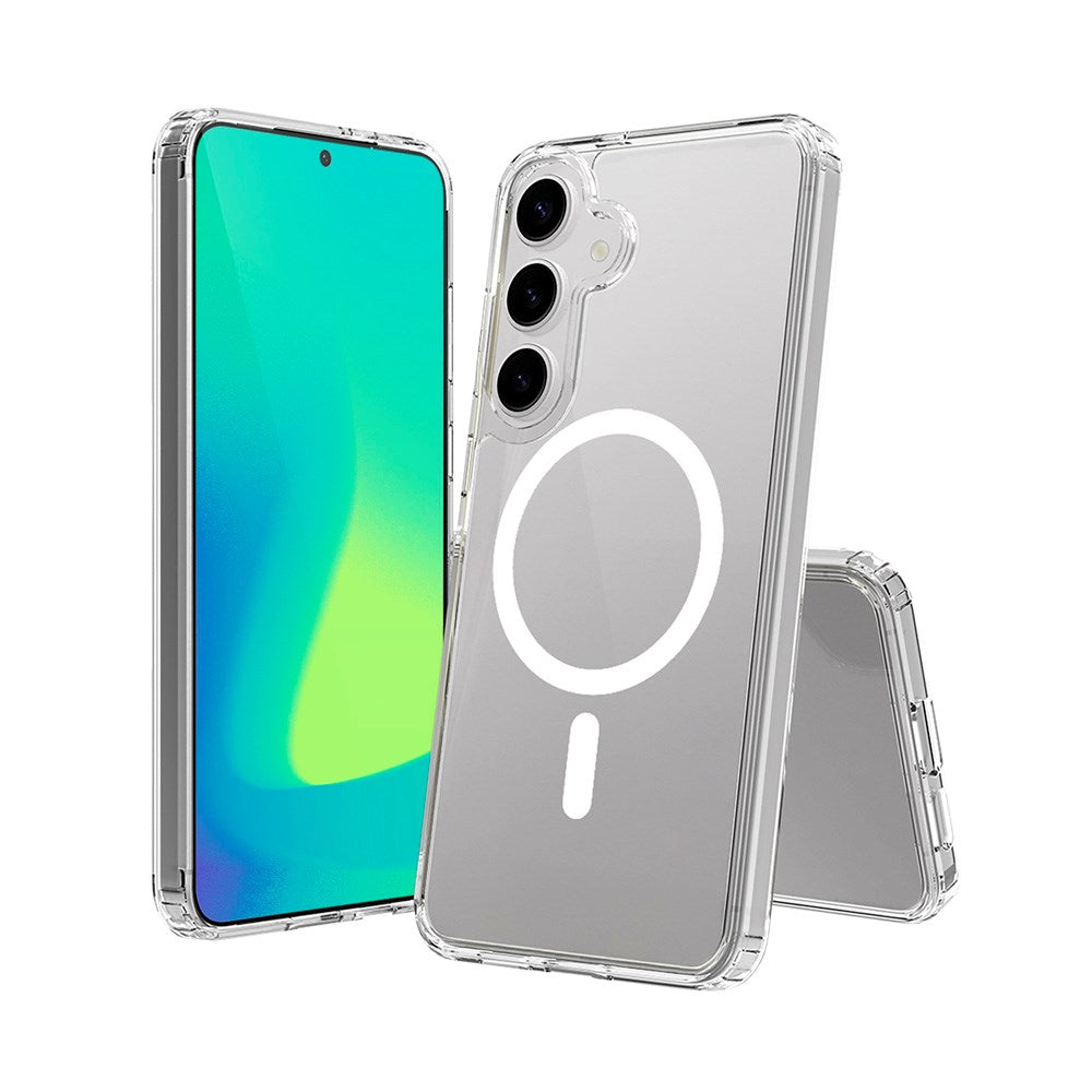 Samsung Galaxy S25+ (Plus) Spello Mag+ Clear Skal - MagSafe Kompatibel - Gennemsigtig