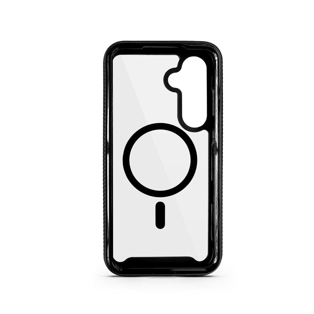 Samsung Galaxy S24+ (Plus) / S25+ (Plus) Spello Mag+ Rugged Skal - MagSafe Kompatibel - Transparent / Svart