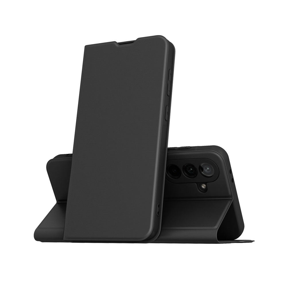 Spello Samsung Galaxy A56 (5G) Konstläder Fodral med Stativfunktion - Svart