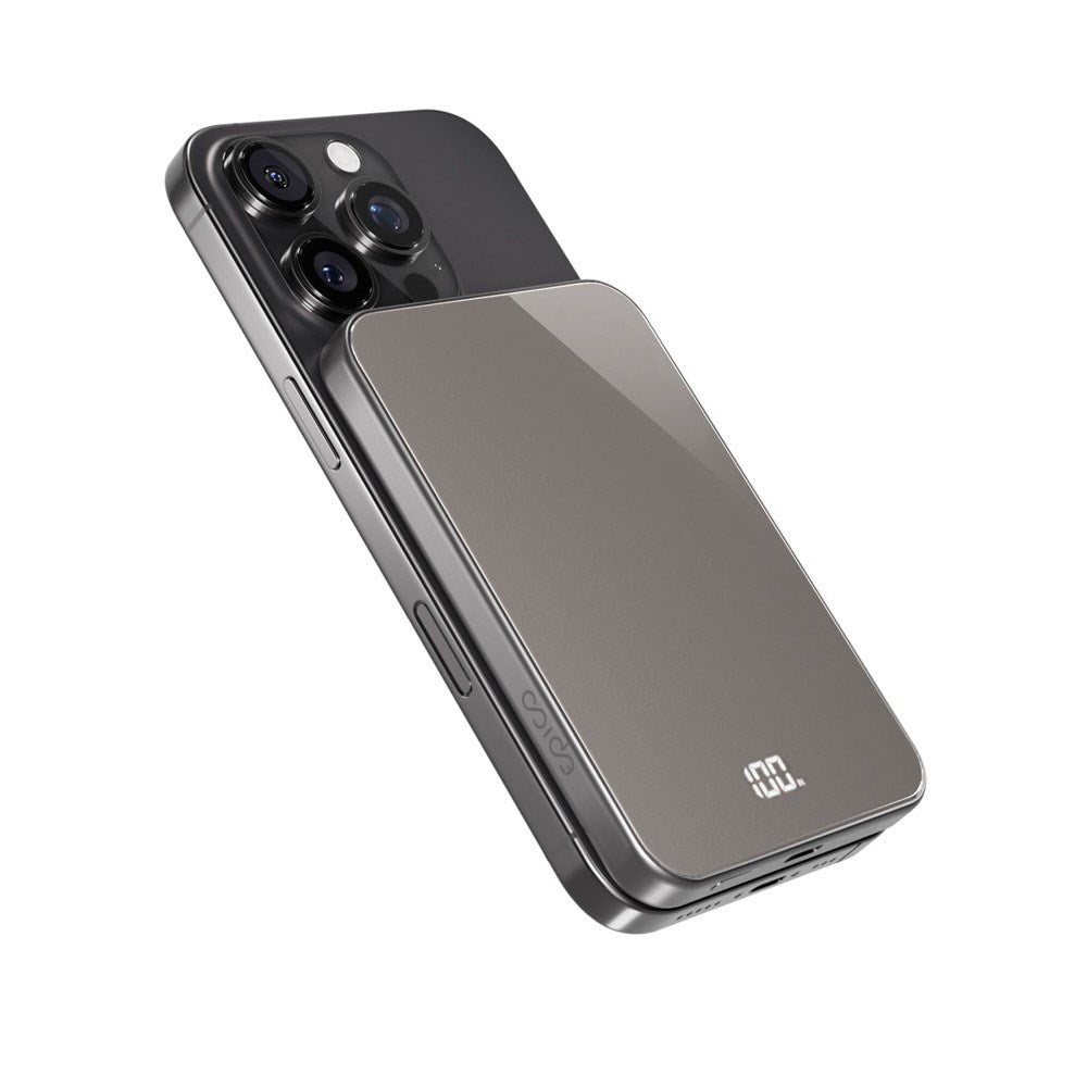 Epico UltraPack 20W Trådlös Power Bank 5000 mAh - MagSafe / Qi2 Kompatibel - Titanium