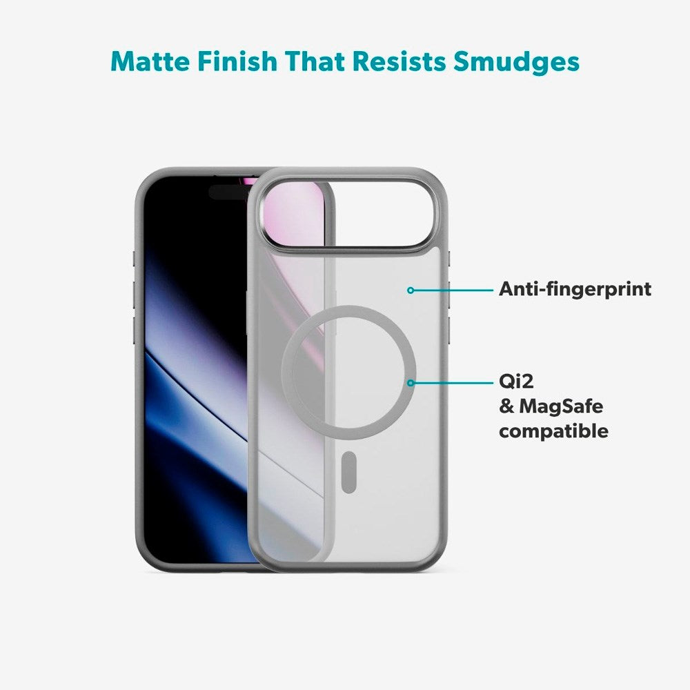 iPhone Air Epico HeroMatte Pro Mag+ Skal - MagSafe Kompatibel - Grå