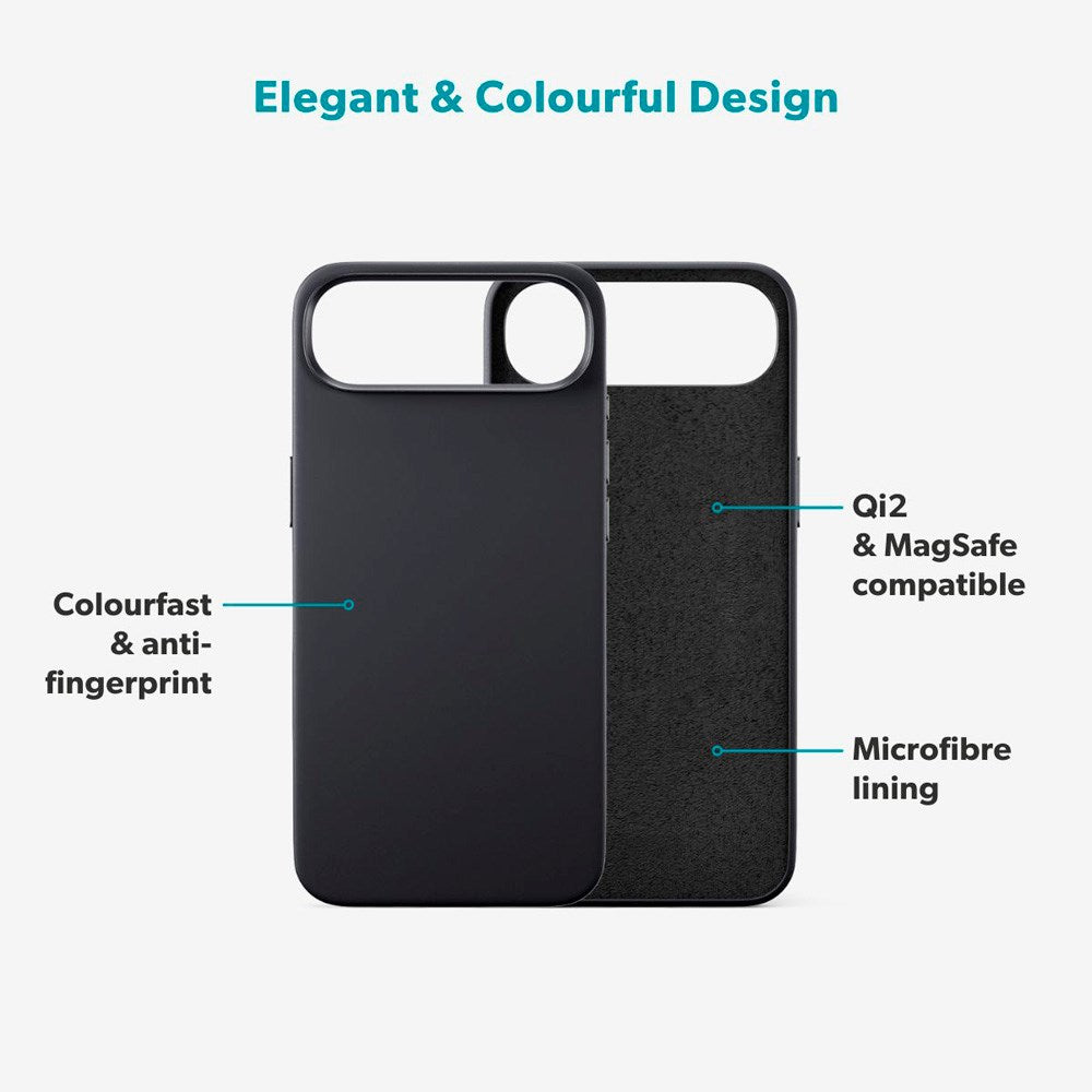 iPhone Air Epico Silicone Pro Mag+ Skal - MagSafe Kompatibel - Black