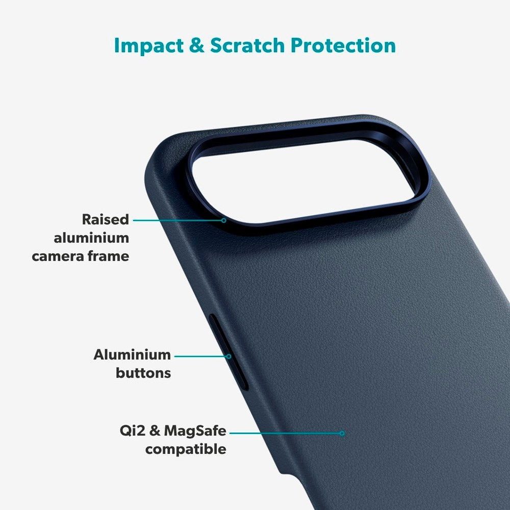 iPhone Air Epico Leather Pro Mag+ Skal - MagSafe Kompatibel - Blå