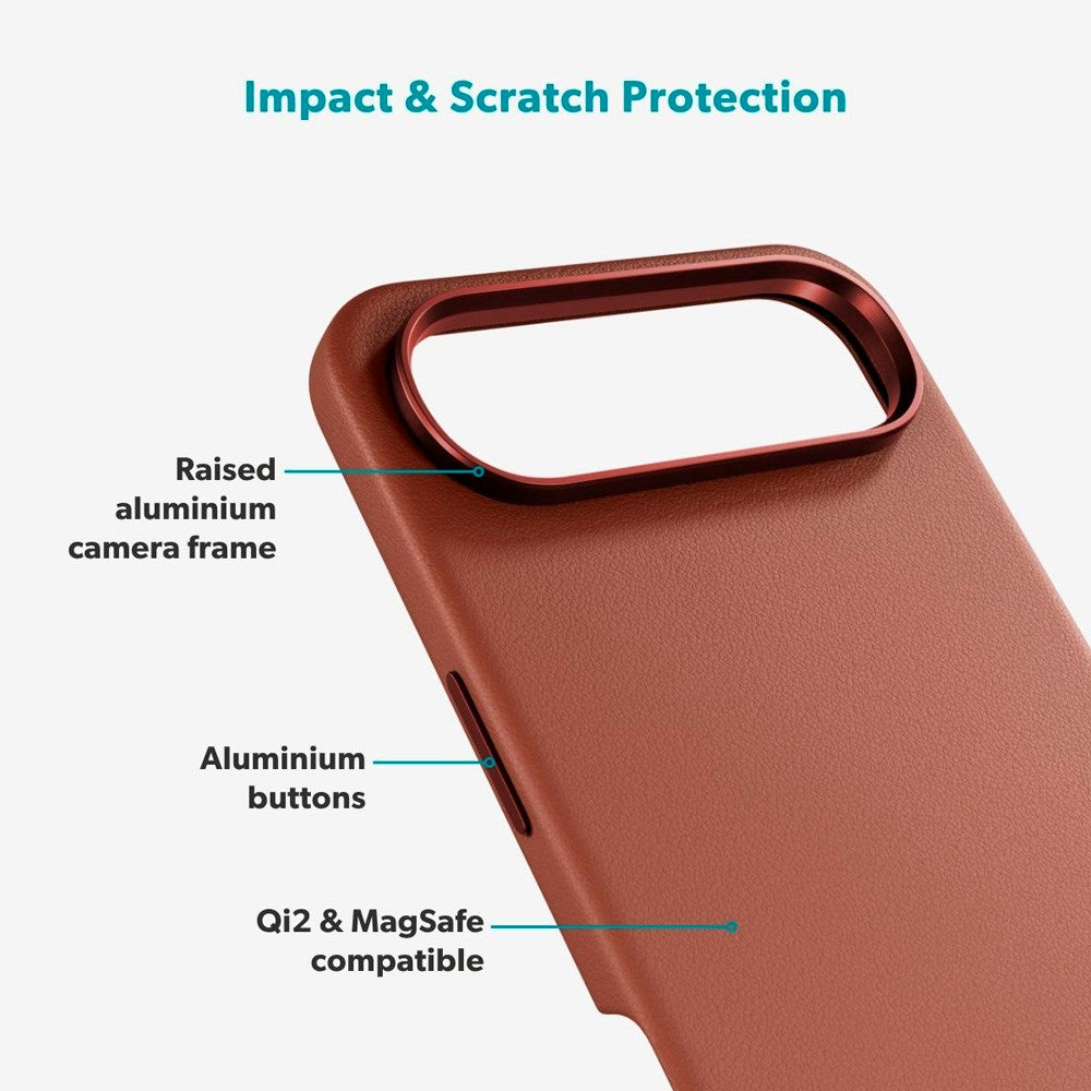 iPhone Air Epico Leather Pro Mag+ Skal - MagSafe Kompatibel - Brun