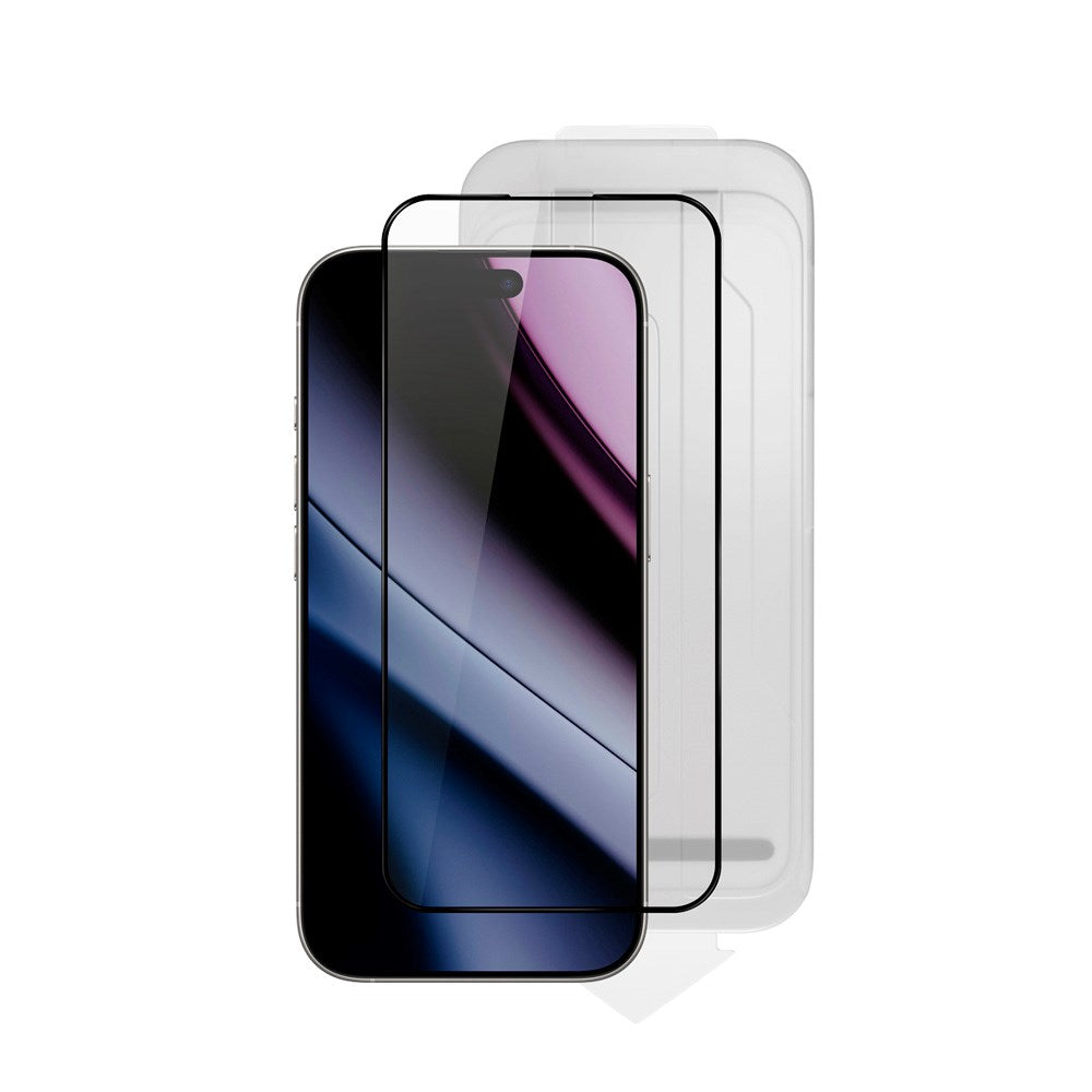 iPhone Air Epico ImpactCeramic Glass 3D Skärmskyddsglas m. Monteringsram - Genomskinlig