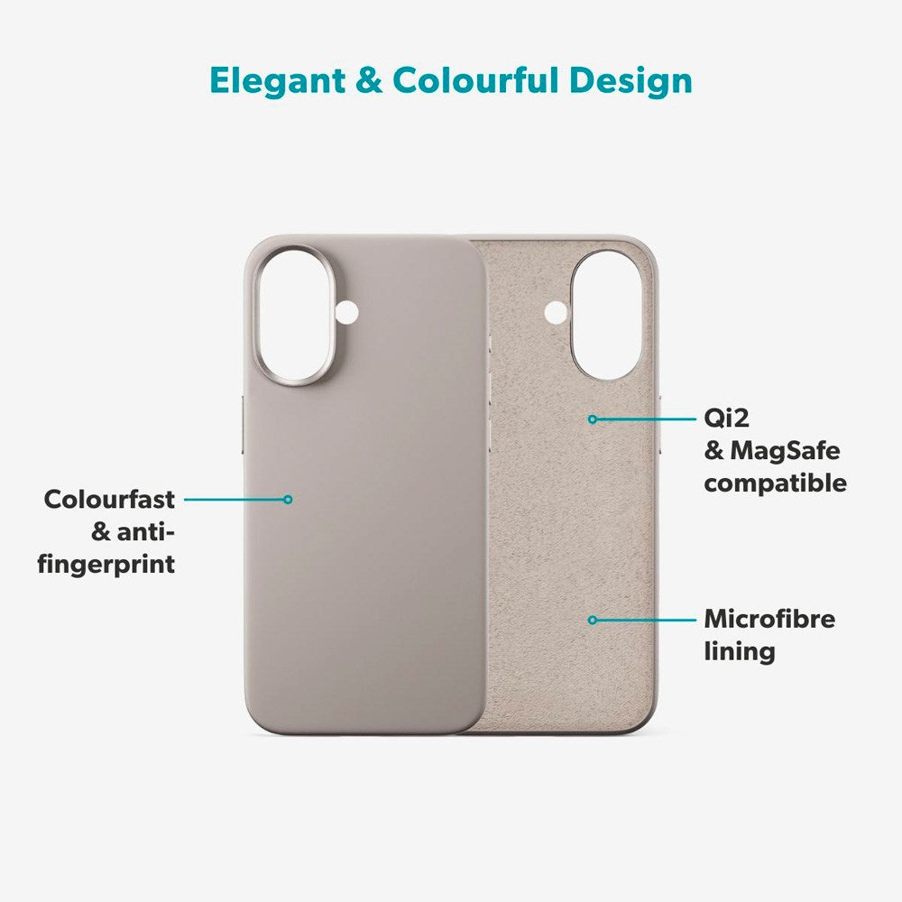 iPhone 17 Epico Silicone Pro Mag+ Skal - MagSafe Kompatibel - Titanium