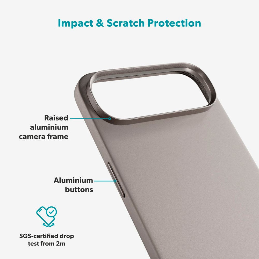 iPhone Air Epico Silicone Pro Mag+ Skal - MagSafe Kompatibel - Titanium