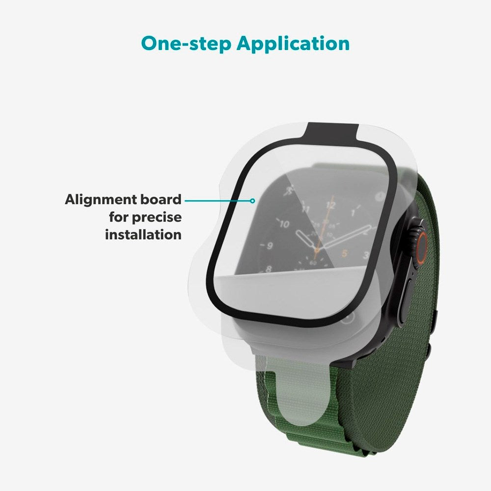 Apple Watch Ultra 3 / 2 / 1 (49mm) Epico SlimCeramic 3D Glass m. Installationsverktyg - Genomskinlig