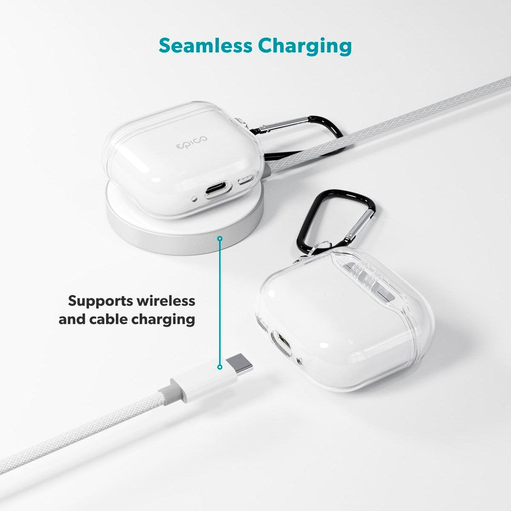 Apple AirPods Pro (3. gen.) Epico Transparent Skal - Genomskinlig