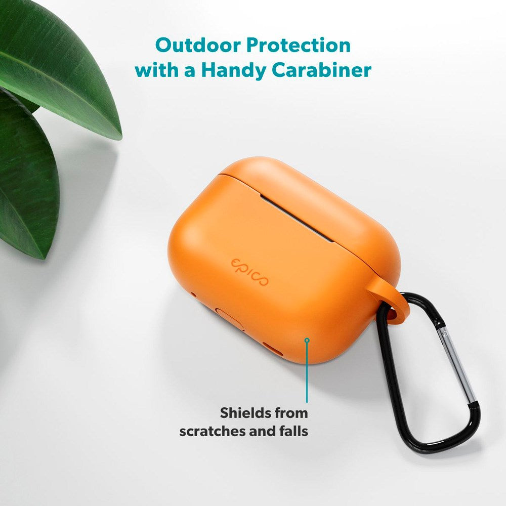 Apple AirPods Pro (3. gen.) Epico Outdoor Silicone Skal - Orange