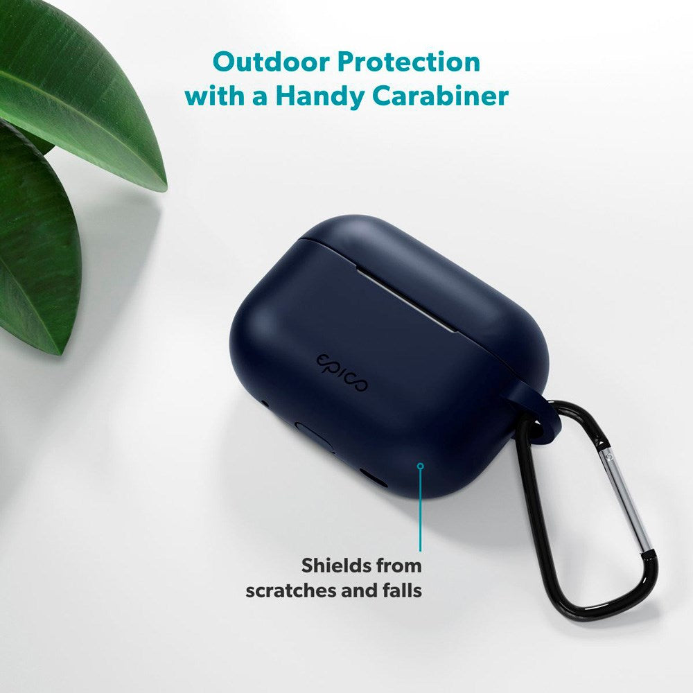 Apple AirPods Pro (3. gen.) Epico Outdoor Silicone Skal - Mörkblå