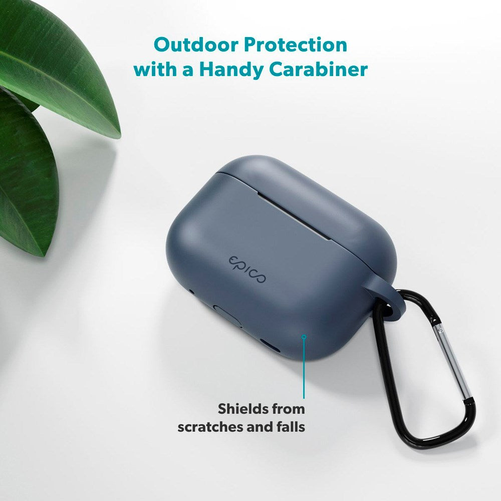 Apple AirPods Pro (3. gen.) Epico Outdoor Silicone Skal - Blå