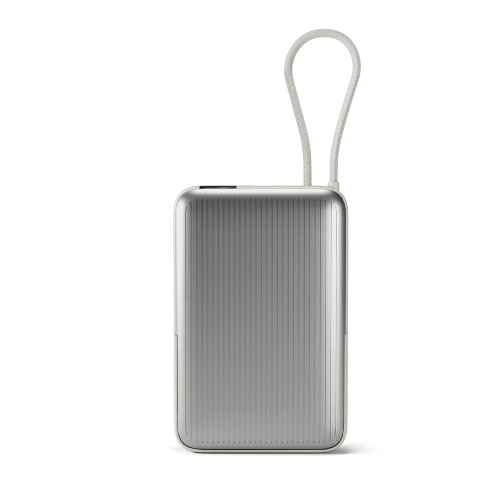 Epico UltraPack 22,5W Powerbank 10.000mAh med Utdragbar USB-C-Kabel - MagSafe / Qi2 Kompatibel - Grå