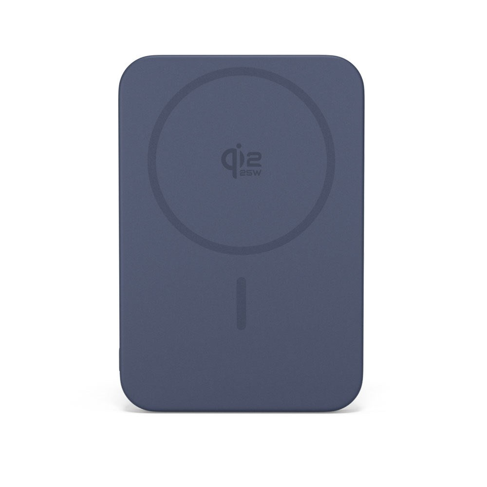 Epico UltraPack EM75 Alu Mag+ Trådlös PowerBank - 25W & 10.000 mAh - Qi2 / MagSafe Kompatibel - Blå