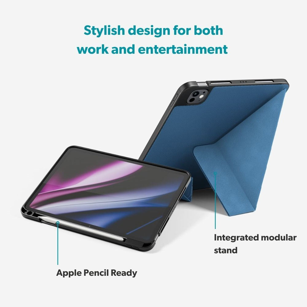 iPad Air 11-10.9" (2026-2020) / Pro 11" (2022-2018) Epico SolidWoven Fodral - Blå