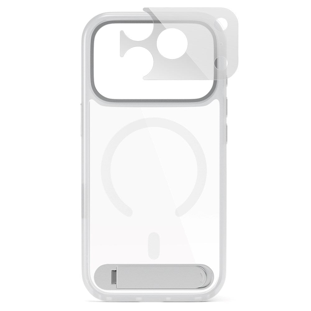 iPhone 18 Pro Max / 17 Pro Max Epico HeroStand Pro Mag+ Skal m. Kameraskydd & Ståfunktion - MagSafe Kompatibel - Gennomskinlig