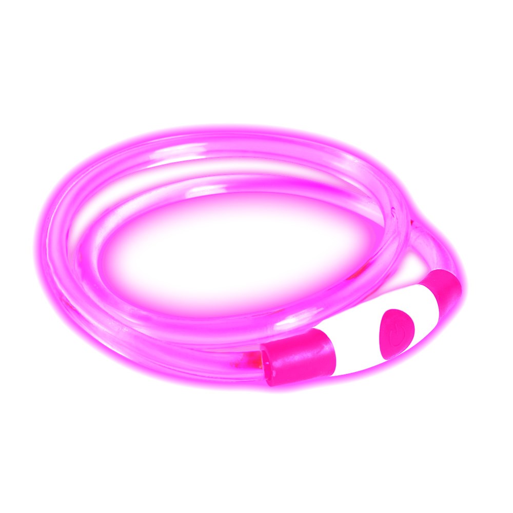 Bee-Safe LED Hundhalsband - Pink