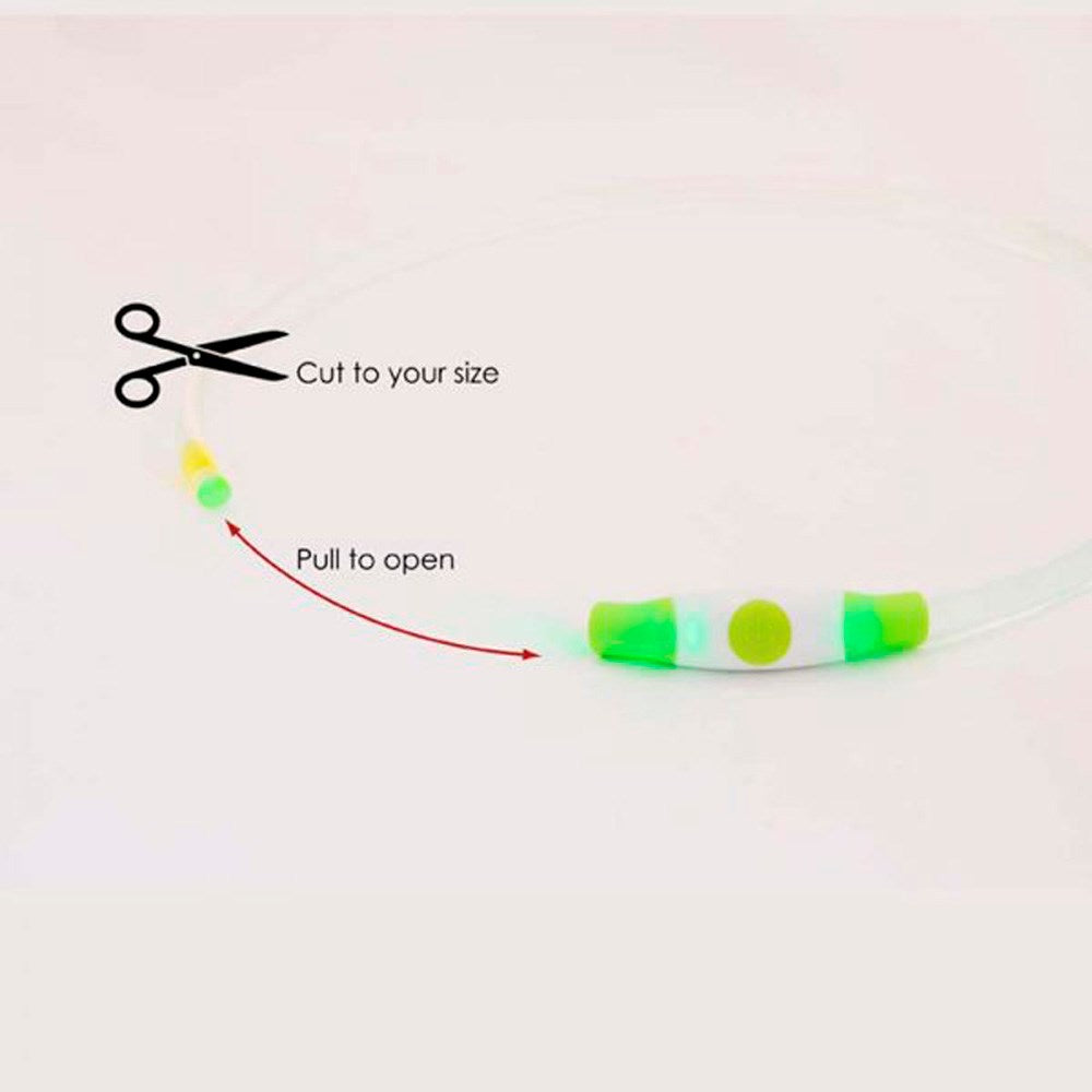 Bee-Safe LED Hundhalsband - Pink