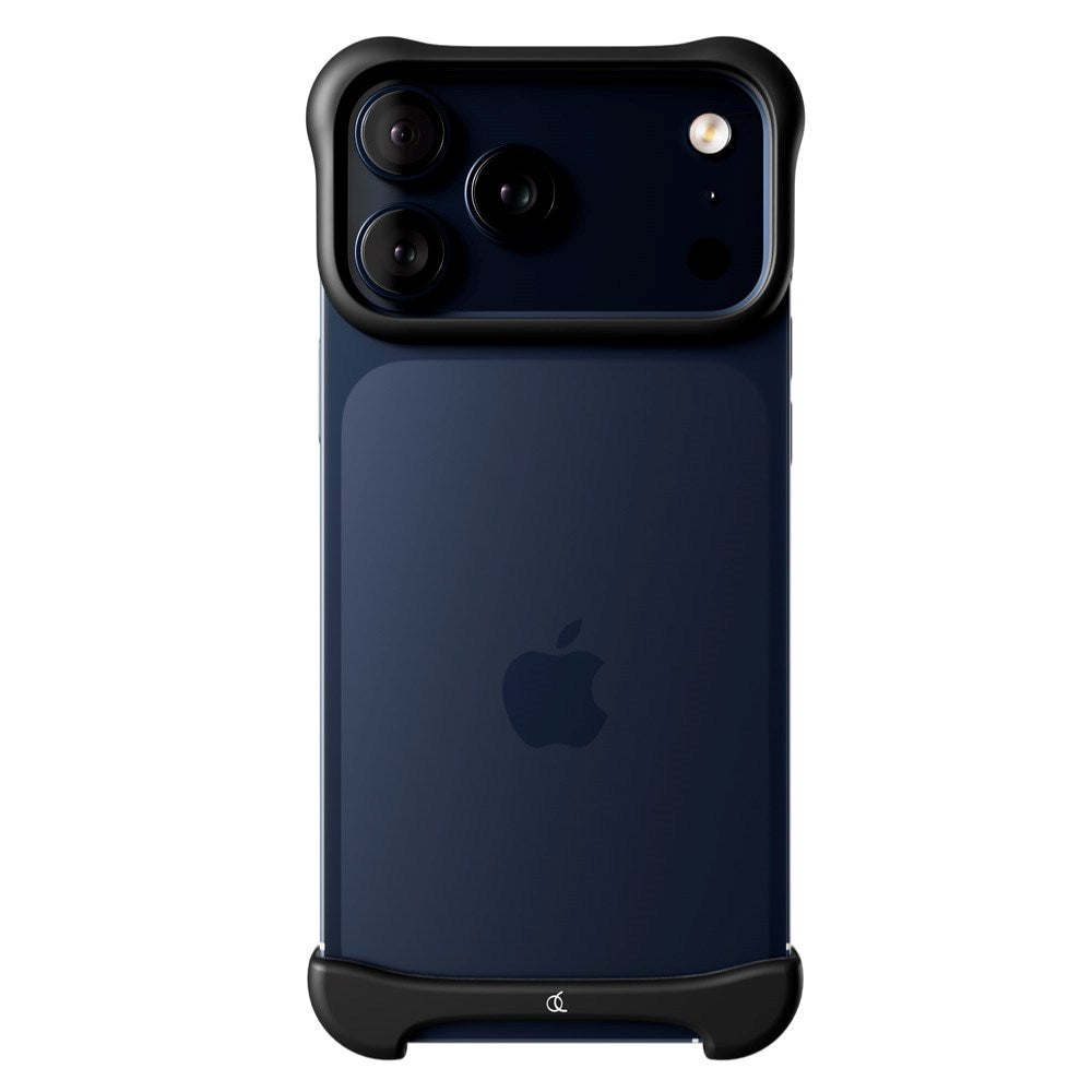 iPhone 17 Pro Max Arc Pulse Aluminum Bumper Skal - Matte Black