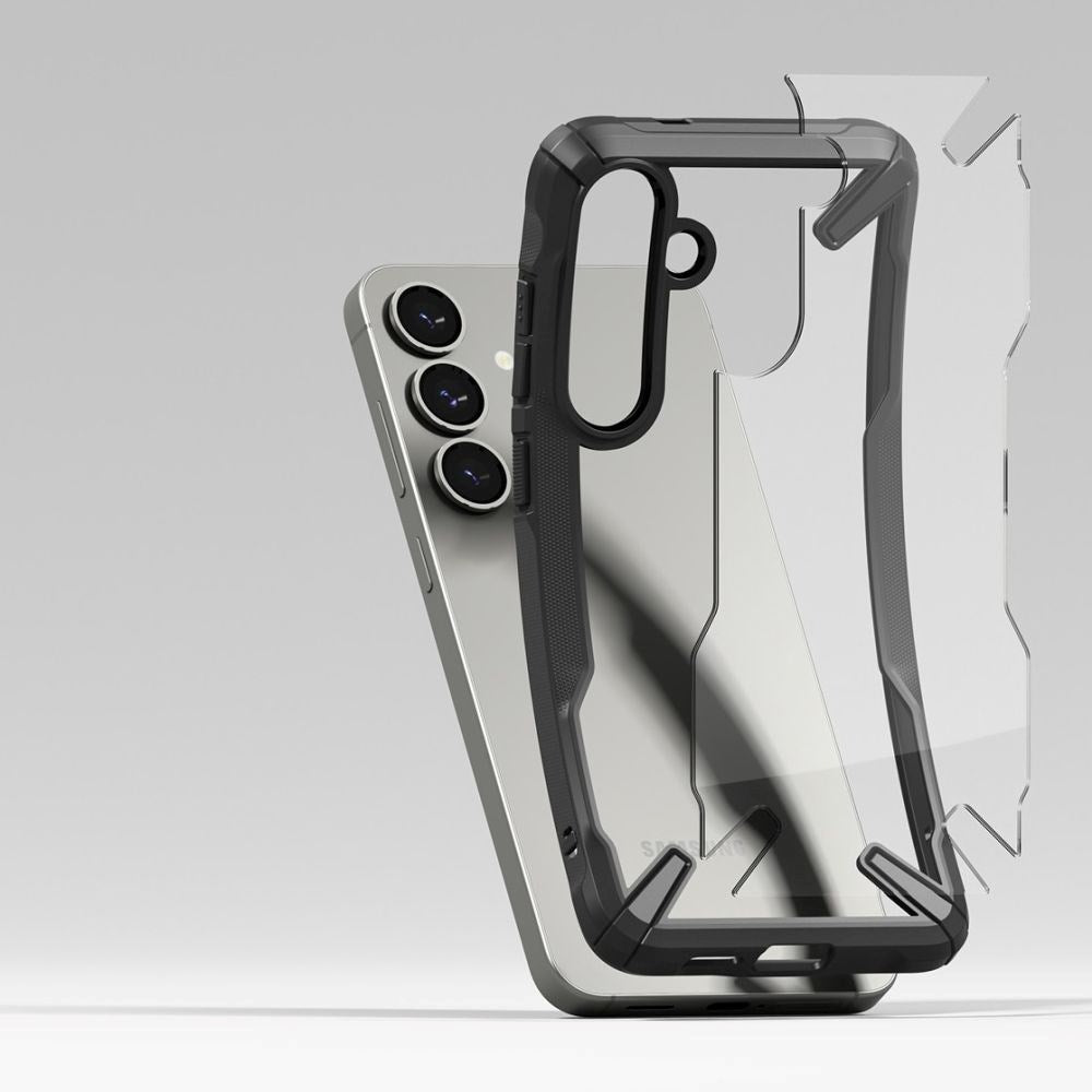 Samsung Galaxy S25 Ringke Fusion X Skal - Genomskinlig / Svart