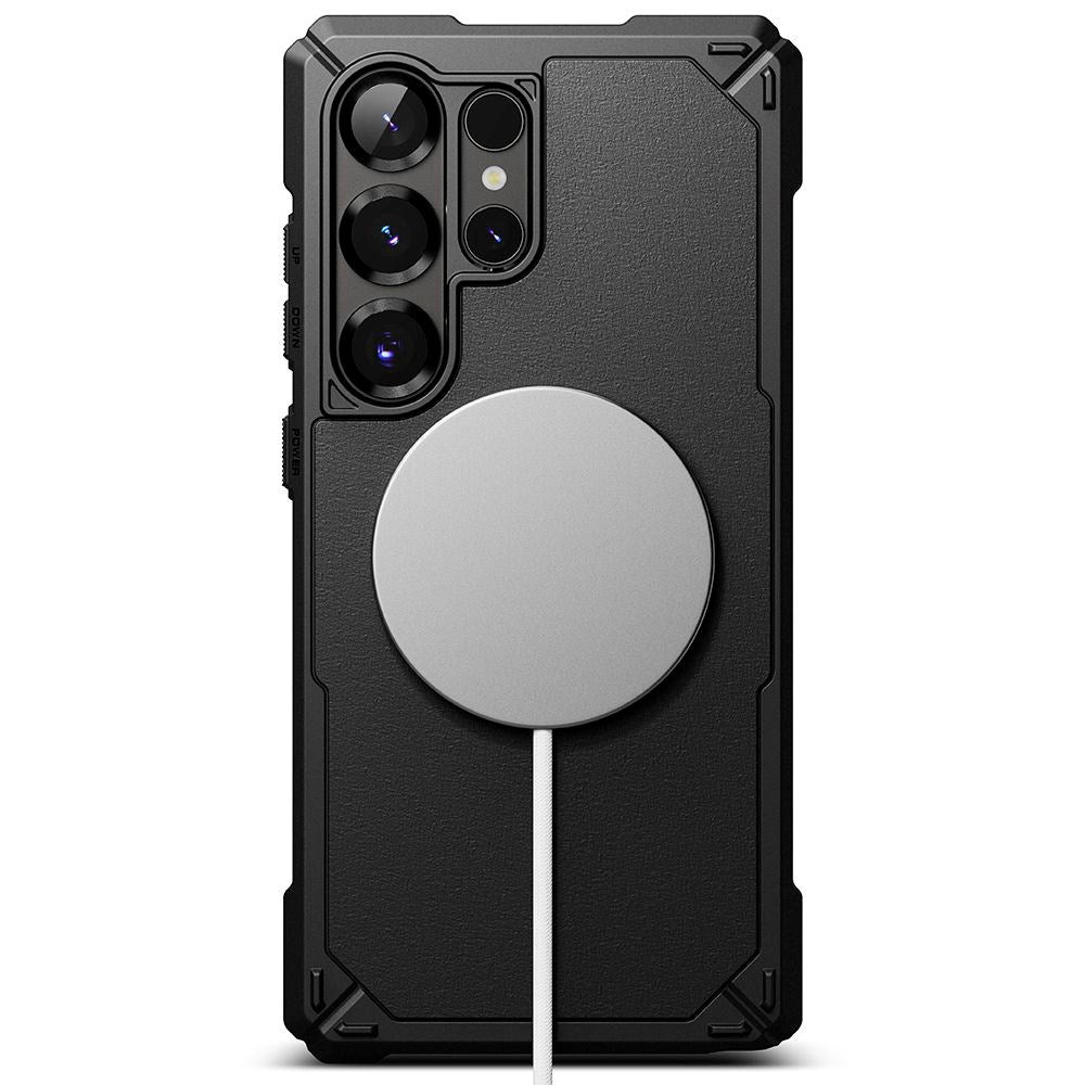 Samsung Galaxy S25 Ultra - Ringke Rugged Gear Plast Skal - MagSafe Kompatibel - Svart