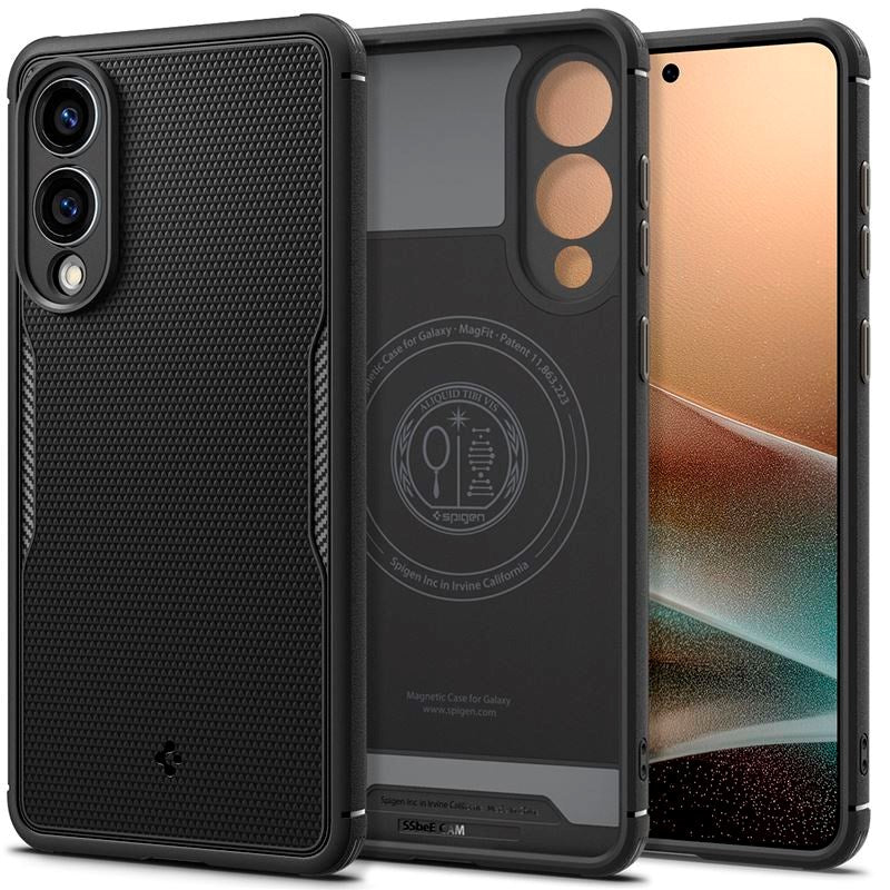 Samsung Galaxy S25 Edge Spigen Core Armor Skal - MagSafe Kompatibel - Matt Svart