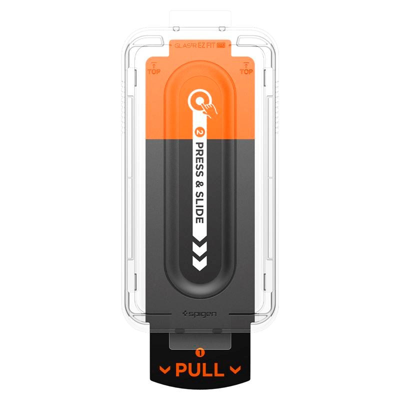 Samsung Galaxy S25 Edge Spigen EZ Fit Glas tR Skärmskydd - Case Friendly - Genomskinlig