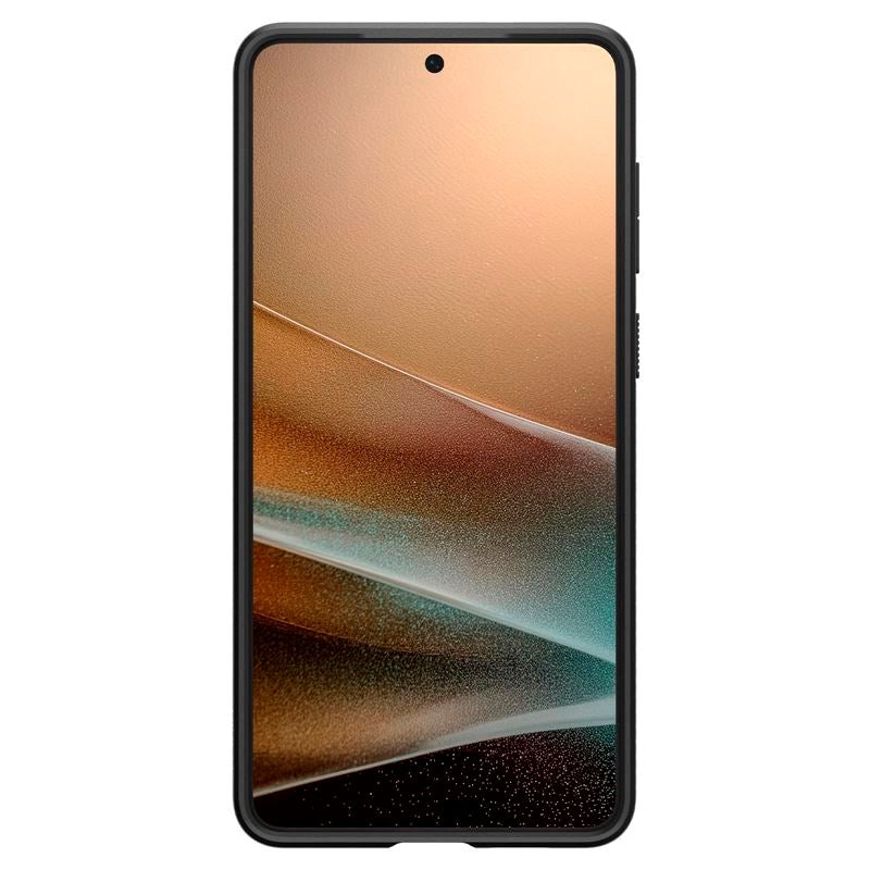 Samsung Galaxy S25 Edge Spigen Liquid Air - Flexibelt Plast Skal - Svart