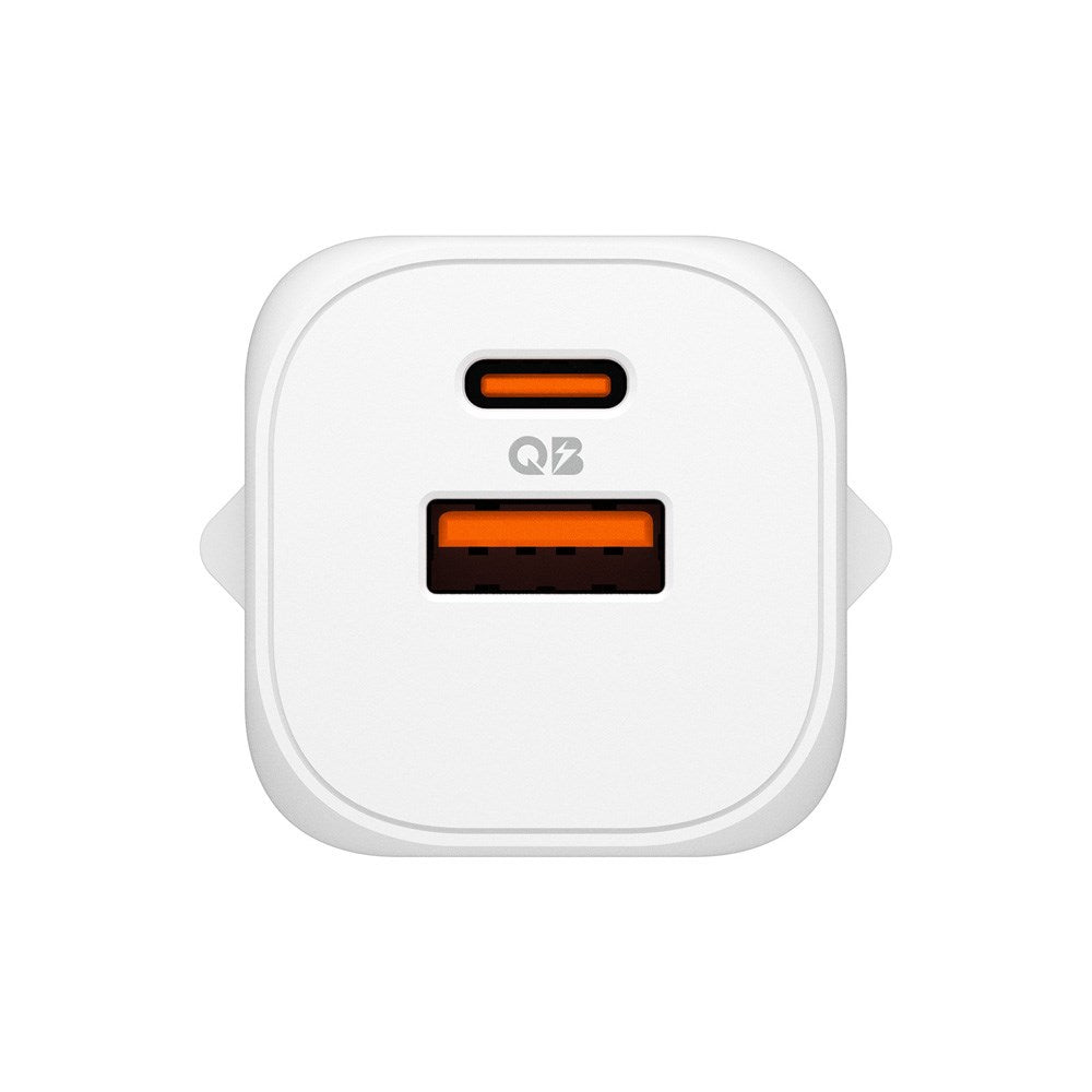 Spigen Essential 35W Väggladdare m. 1 x USB-C & 1 x USB-A - Vit