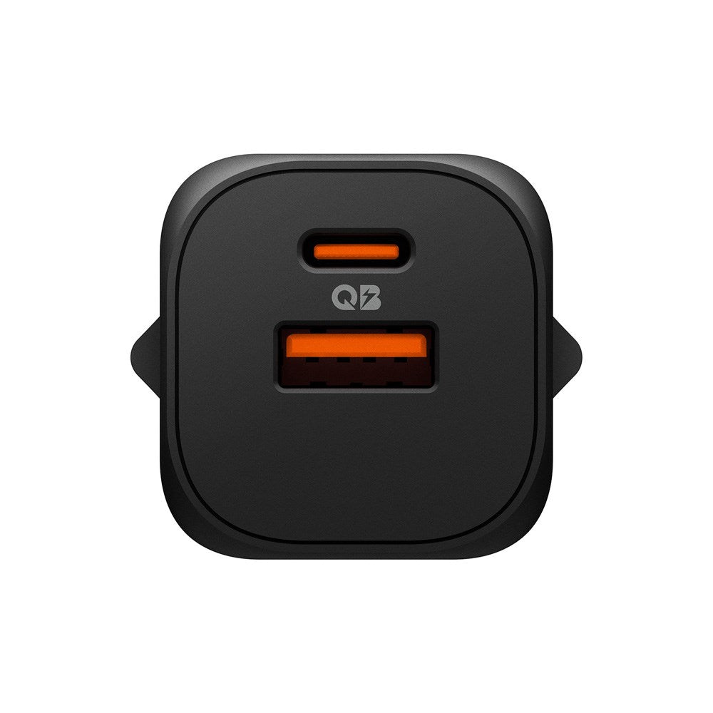 Spigen Essential 35W Väggladdare m. 1 x USB-C & 1 x USB-A - Svart