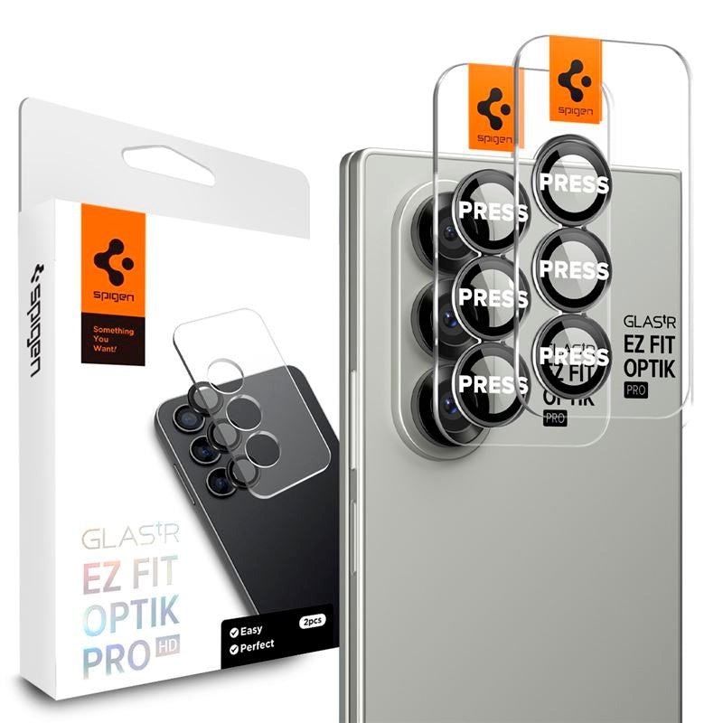 Samsung Galaxy Z Fold7 Spigen Glass tR EZ Fit Optik Pro HD - 2 st - Svart