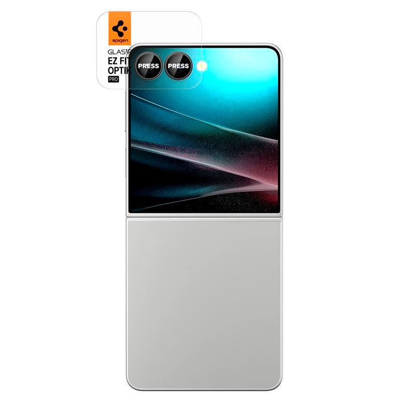 Samsung Galaxy Z Flip7 Spigen Glass tR EZ Fit Optik Pro HD - 2 st - Svart