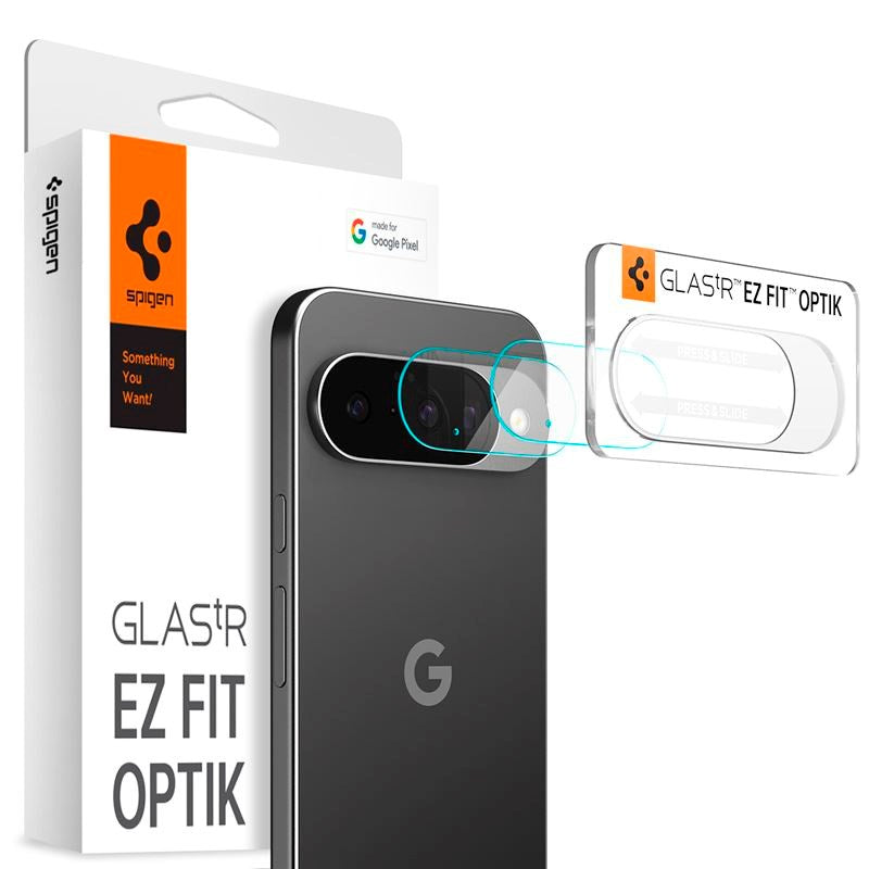 Google Pixel 10 Spigen Glass tR EZ Fit Optik Kameralinsskyddsglas - 2 st - Genomskinlig
