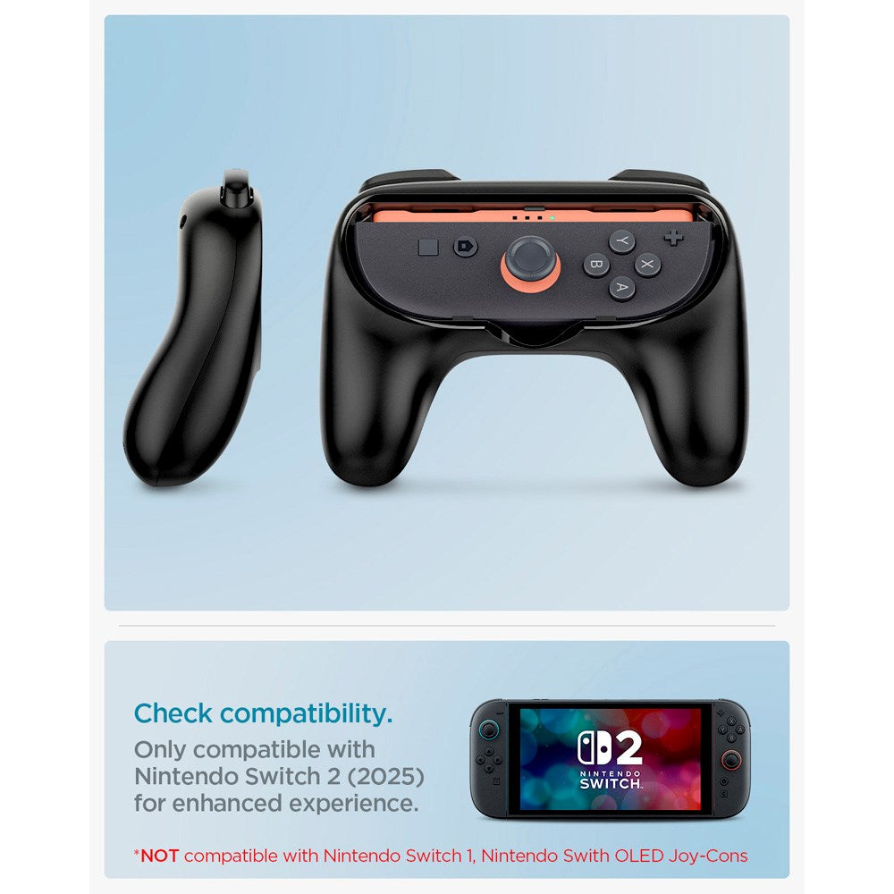 Nintendo Switch 2 Spigen Joy Con Grip - 2 st - Svart