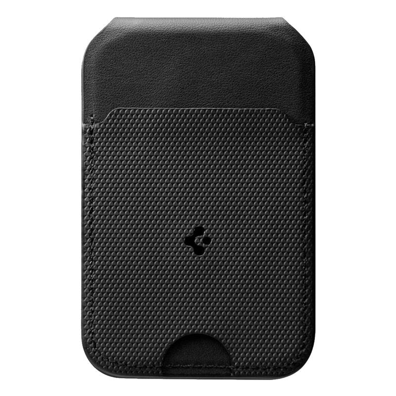 Spigen Slim Fold Korthållare för 3 Kort med Stativfunktion - MagSafe Kompatibel - Svart