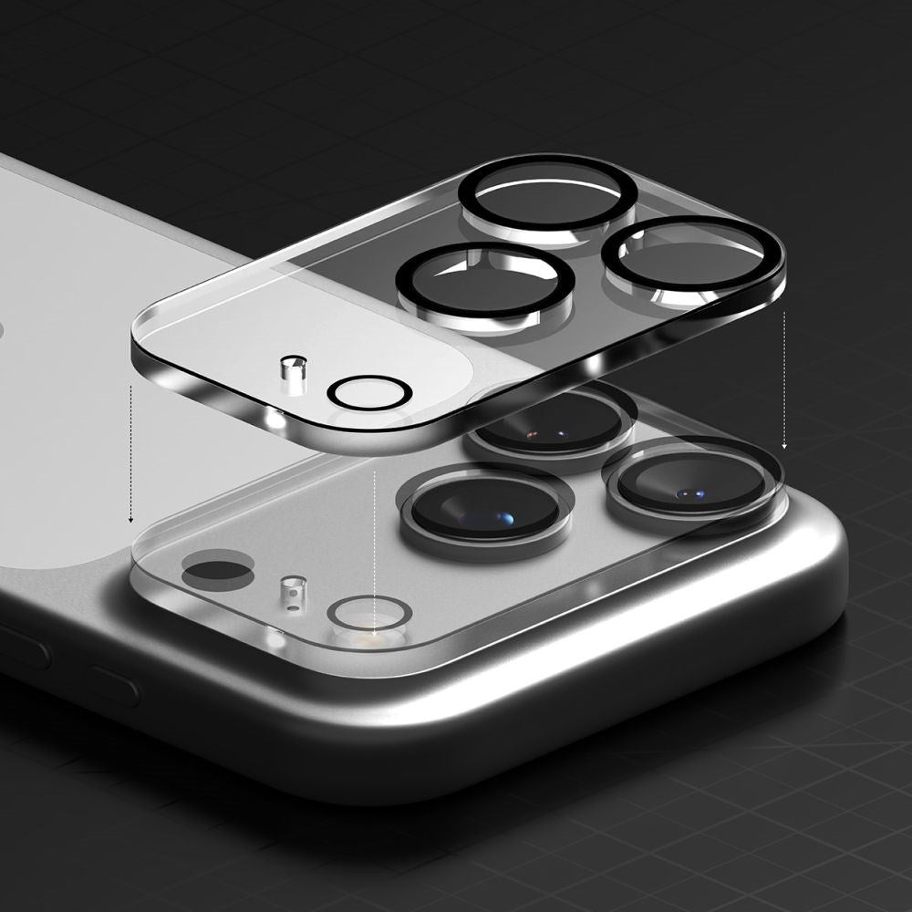 iPhone 17 Pro Ringke Kameralinsskydd Glas - 2 st. - Genomskinlig / Svart