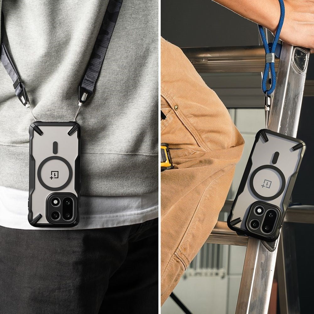 OnePlus 15 Ringke Fusion X Skal - MagSafe Kompatibel - Svart / Genomskinlig