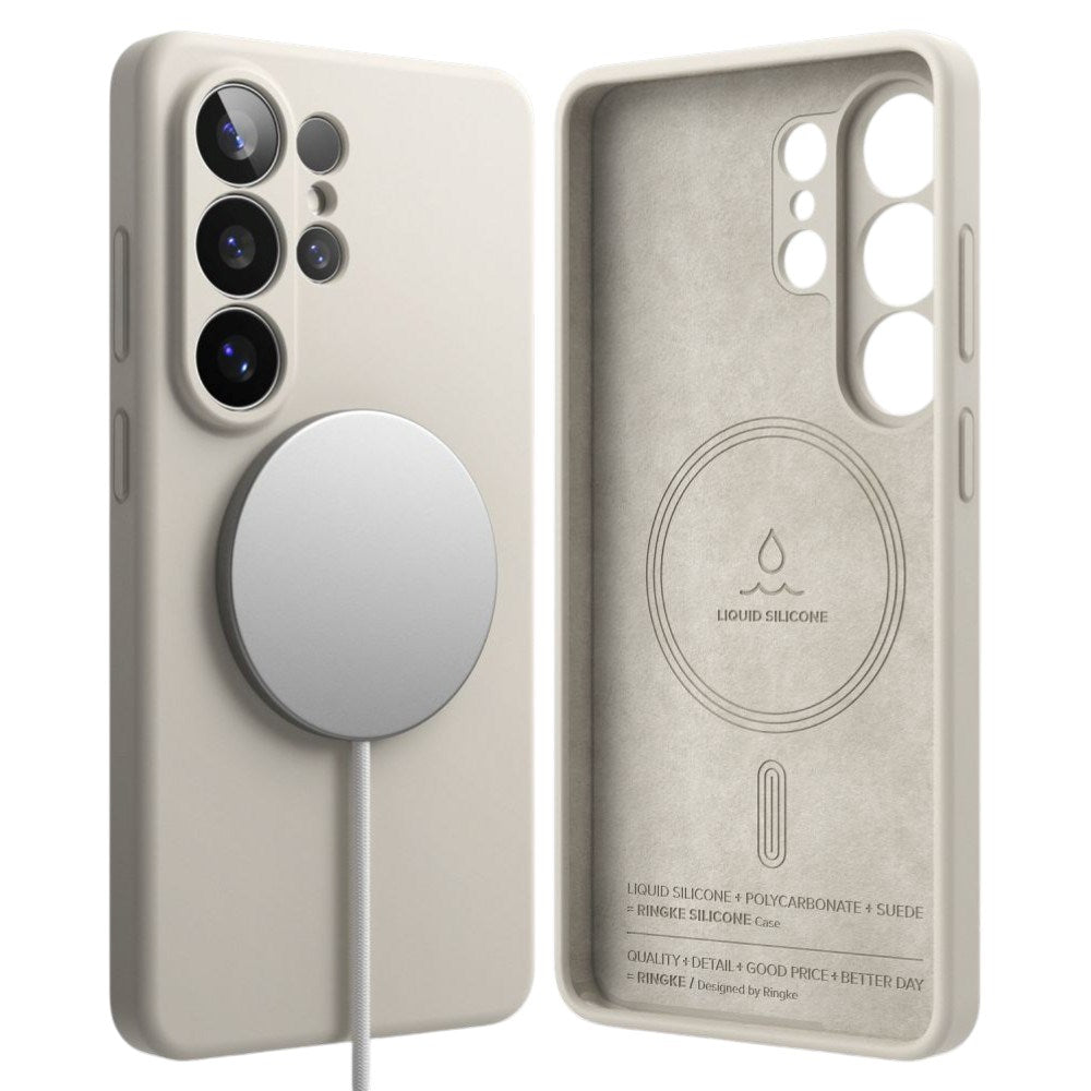 Samsung Galaxy S26 Ultra Ringke Silikon Skal - MagSafe Kompatibel - Beige