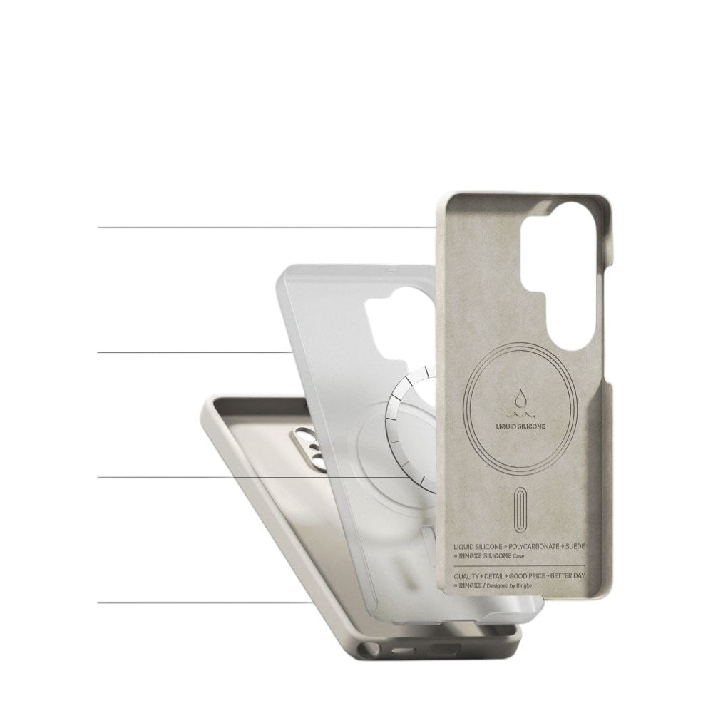 Samsung Galaxy S26 Ultra Ringke Silikon Skal - MagSafe Kompatibel - Beige