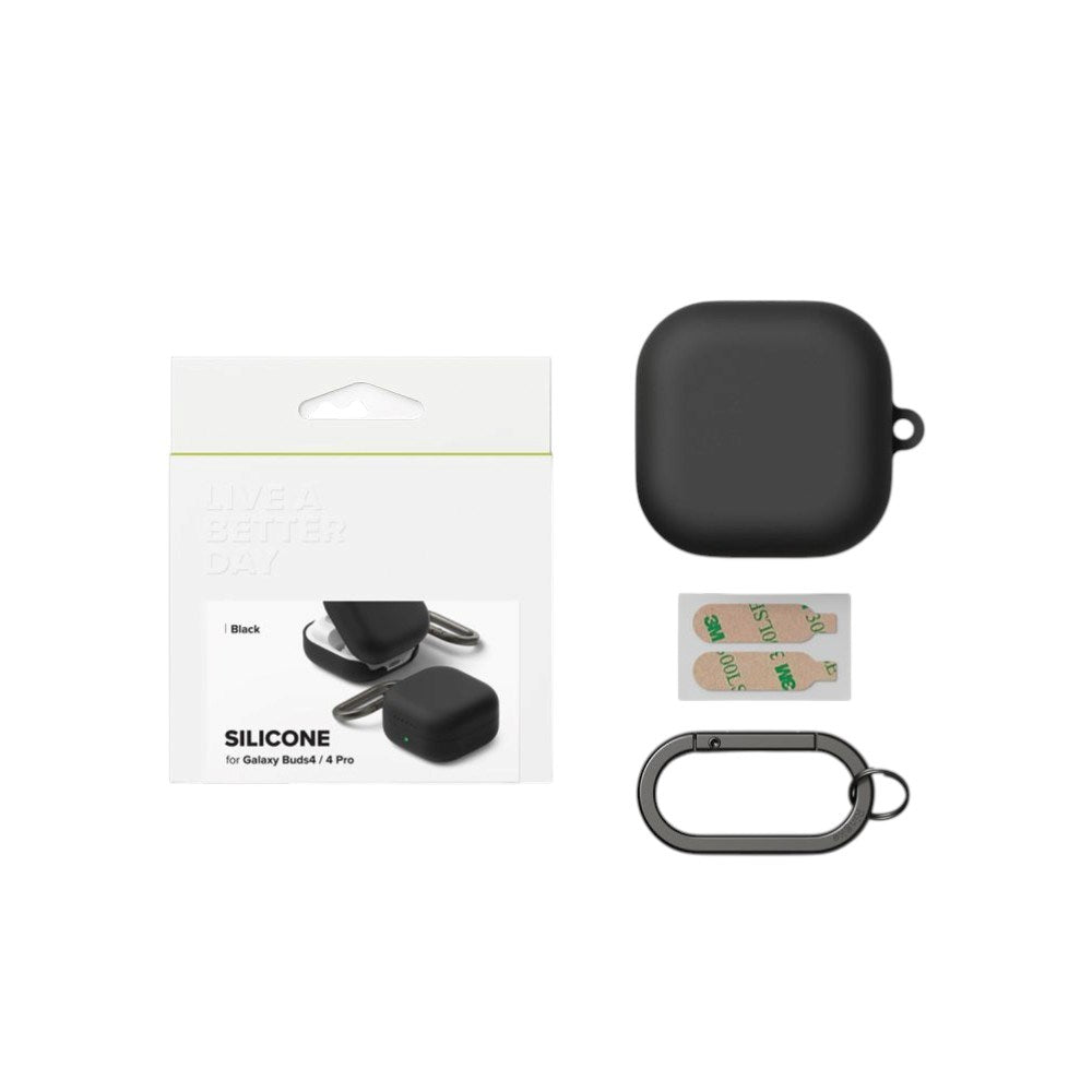 Samsung Galaxy Buds 4 / 4 Pro Ringke Silikon Skal - Svart