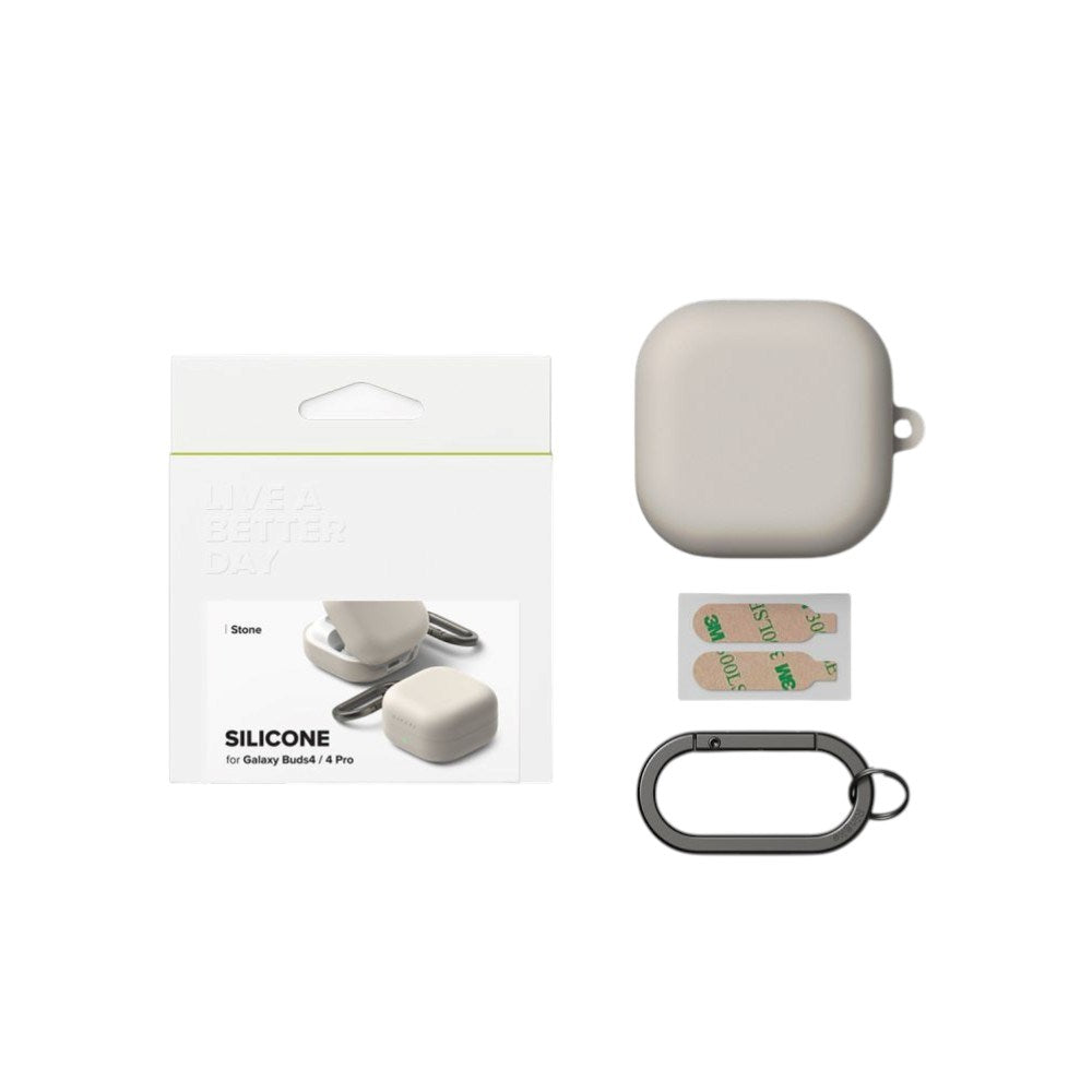 Samsung Galaxy Buds 4 / 4 Pro Ringke Silikon Skal - Beige