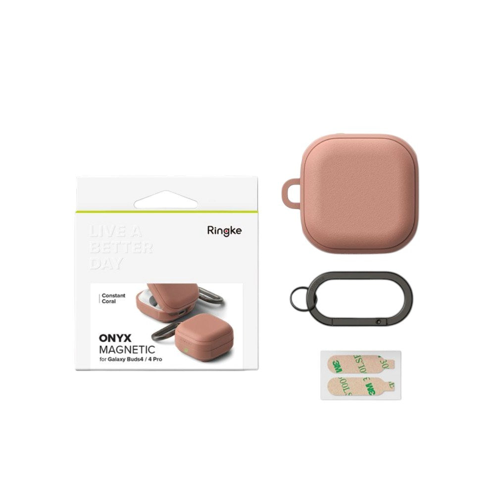 Samsung Galaxy Buds 4 / 4 Pro Ringke Onyx Magnetiskt Plast Skal - Rosa