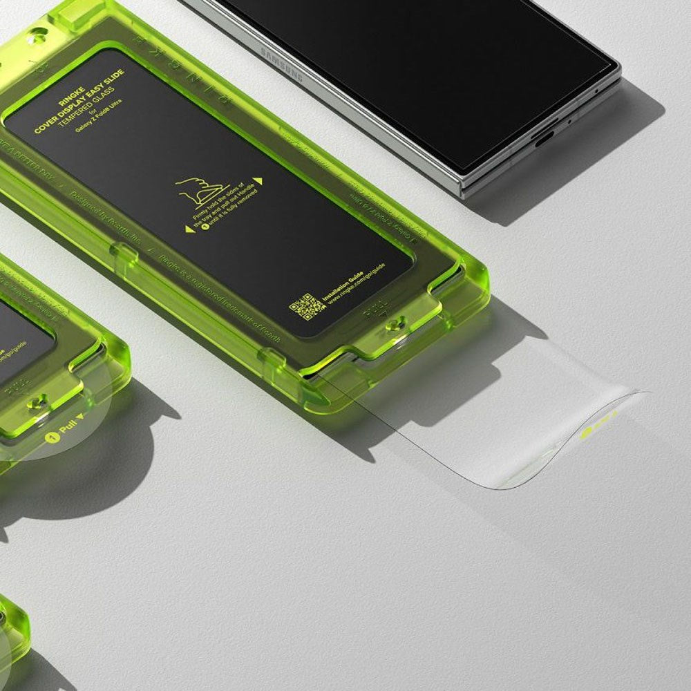 Samsung Galaxy Z Fold8 Ultra Ringke Cover Display Easy Slide Skyddsglas m. Monteringsram - 2 st - Genomskinlig