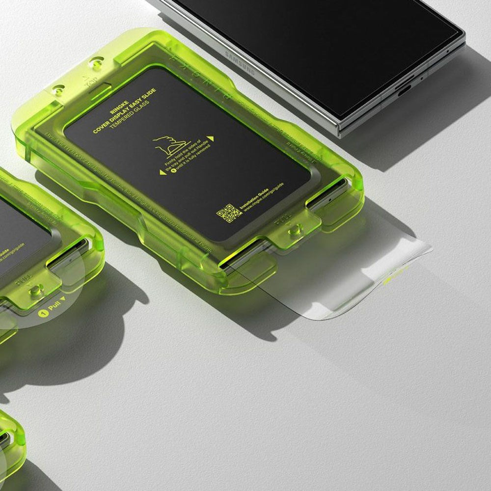 Samsung Galaxy Z Fold8 Ringke Cover Display Easy Slide Skyddsglas m. Monteringsram - 2 st - Genomskinlig