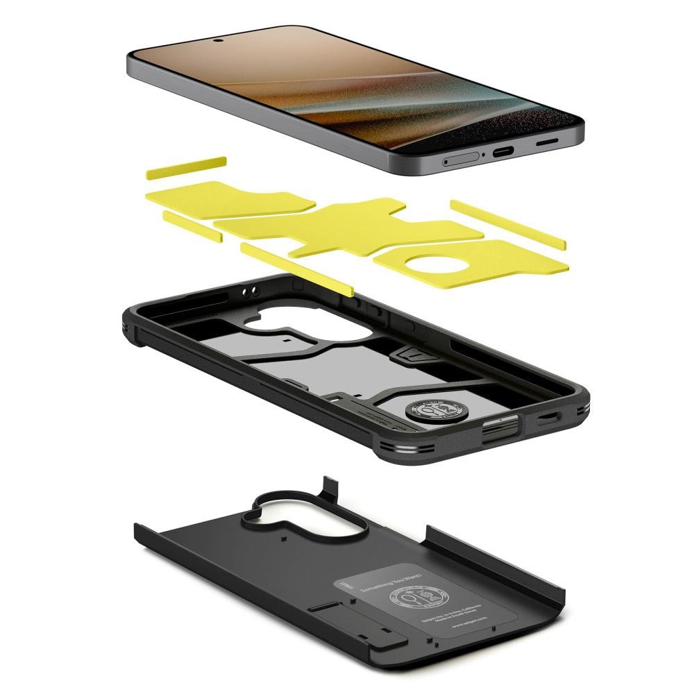 Samsung Galaxy A57 Spigen Tough Armor T Skal med Stativ - Svart
