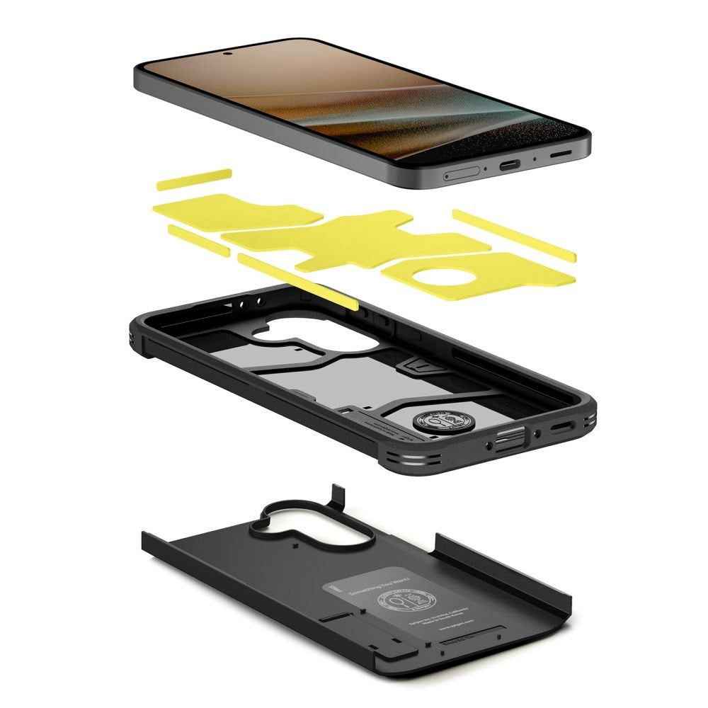 Samsung Galaxy A37 Spigen Tough Armor T Skal med Stativ - Svart